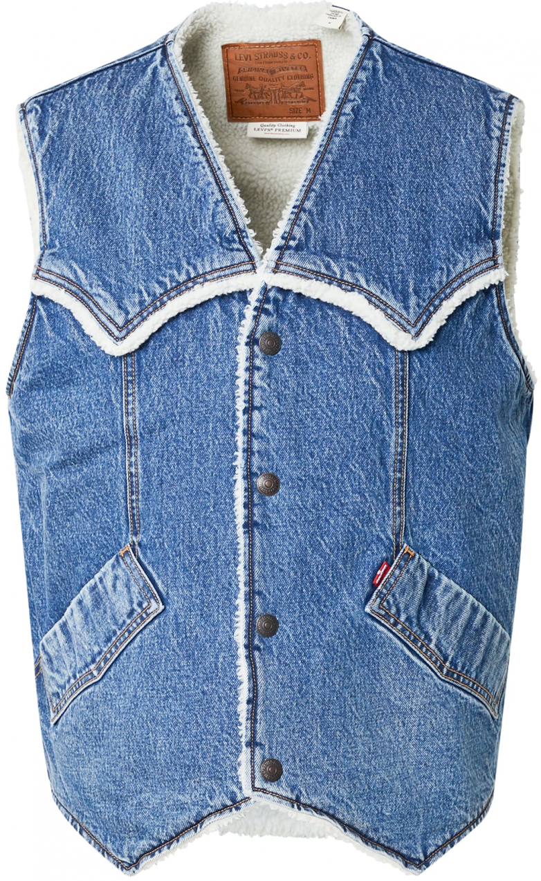 LEVI'S ® Vesta 'Western Denim Sherpa Vest'  modrá denim