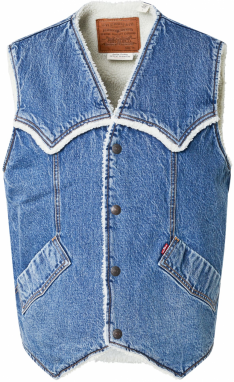 LEVI'S ® Vesta 'Western Denim Sherpa Vest'  modrá denim