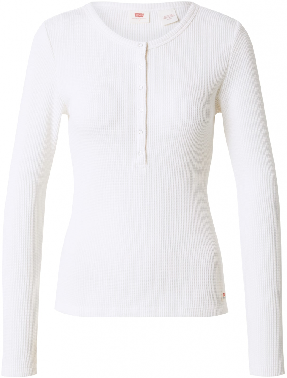 LEVI'S ® Tričko 'Dry Goods Waffle Henley'  biela