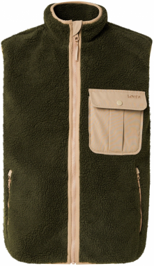 LEVI'S ® Vesta 'Joonie Sherpa Vest'  béžová / olivová
