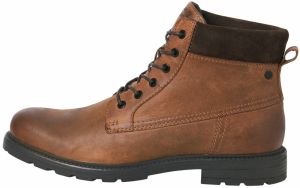 JACK & JONES Šnurovacie čižmy 'JFWCRANFIELD'  tmavohnedá / medová