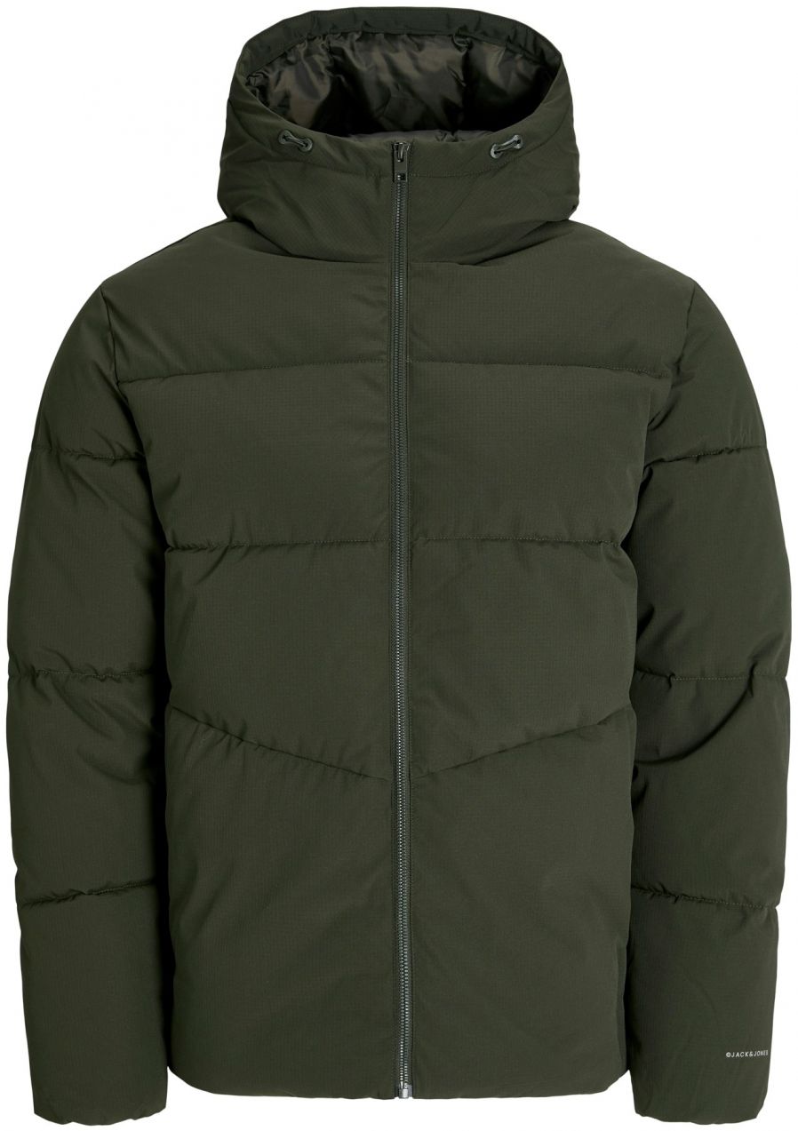 JACK & JONES Zimná bunda 'JJGLOBAL'  tmavozelená