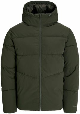 JACK & JONES Zimná bunda 'JJGLOBAL'  tmavozelená