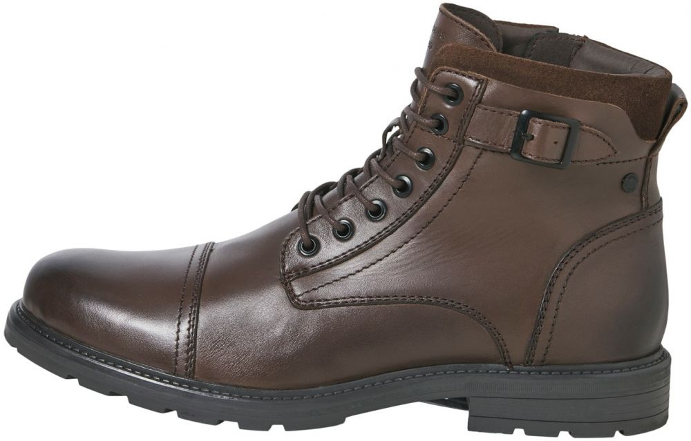 JACK & JONES Šnurovacie čižmy 'JFWCHATSWORTH'  hnedá