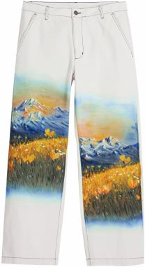 Desigual Nohavice  zmiešané farby / biela
