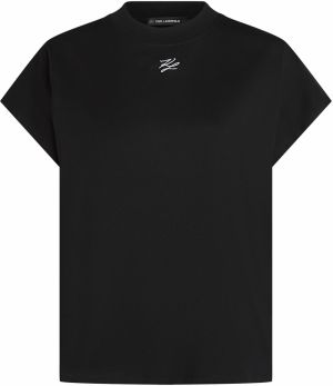 Karl Lagerfeld Tričko  čierna / biela