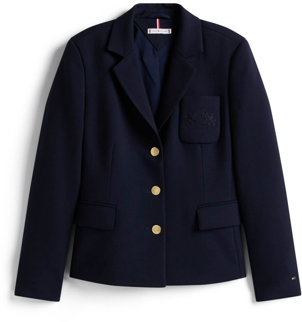 TOMMY HILFIGER Blejzer  tmavomodrá