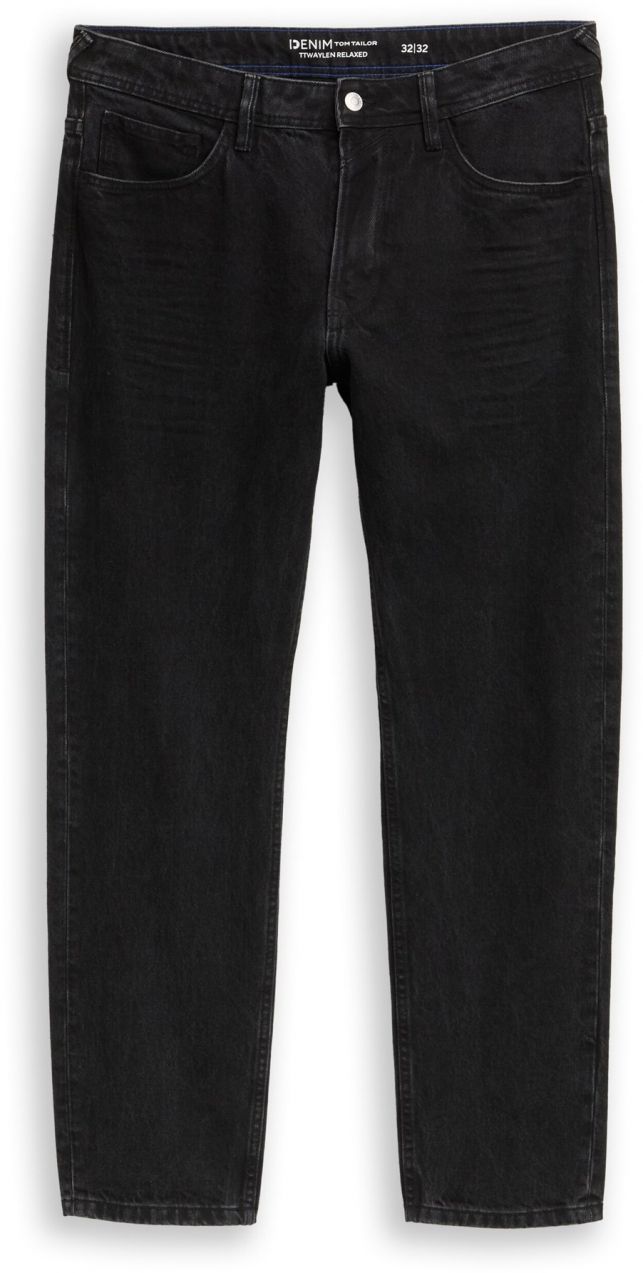 TOM TAILOR DENIM Džínsy 'Waylen'  čierny denim