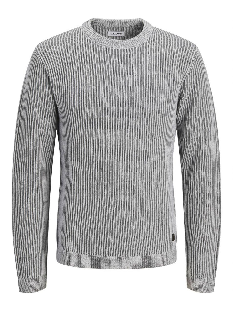 JACK & JONES Sveter 'JJEdover'  sivá / svetlosivá