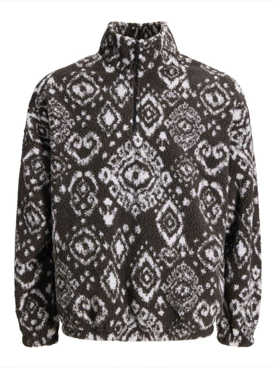 JACK & JONES Sveter 'JORPADDY'  antracitová / biela
