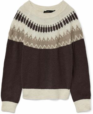 VERO MODA Sveter 'VMSIMONE'  béžová / piesková / čokoládová