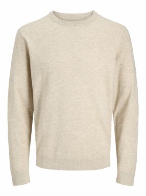 JACK & JONES Sveter 'JJEPERFECT'  krémová