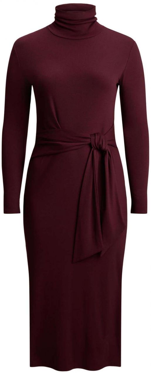 Lauren Ralph Lauren Plus Šaty 'VAUREEN'  burgundská