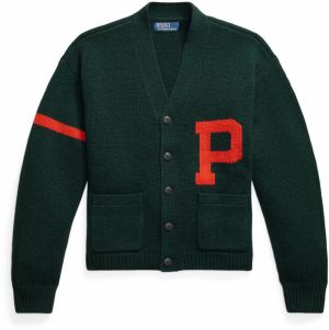 Polo Ralph Lauren Kardigán  tmavozelená / svetločervená
