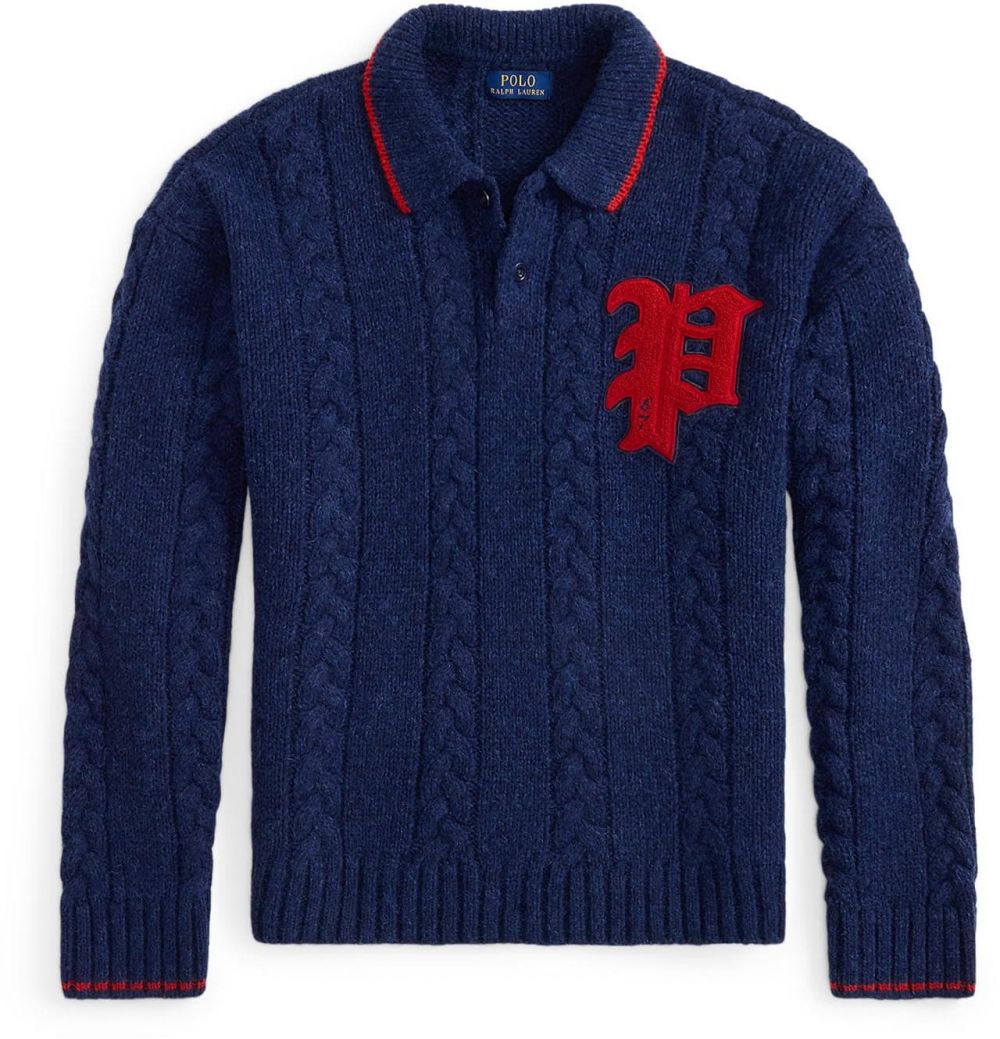 Polo Ralph Lauren Sveter  námornícka modrá / čerešňová