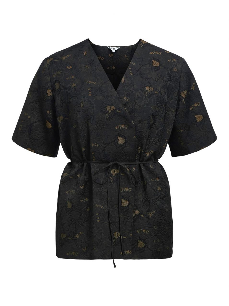OBJECT Kimono 'OBJLOVIA'  hnedá / čierna