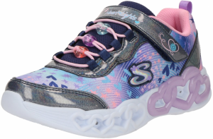 SKECHERS Tenisky 'Infinite Heart Lights'  námornícka modrá / kráľovská modrá / fialová / ružová