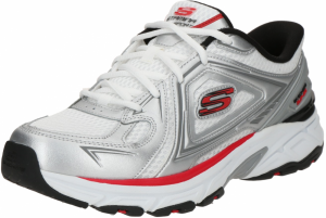 SKECHERS Športová obuv 'Stamina'  červená / čierna / strieborná / biela