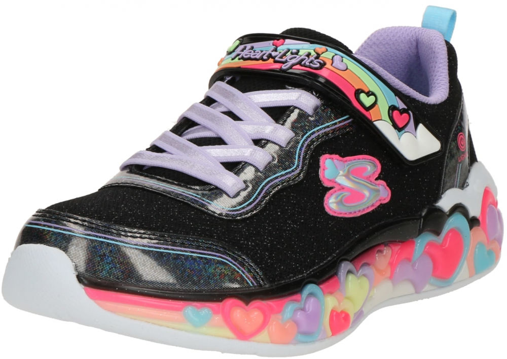 SKECHERS Tenisky 'ETERNAL HEART LIGHTS'  levanduľová / ružová / čierna / strieborná
