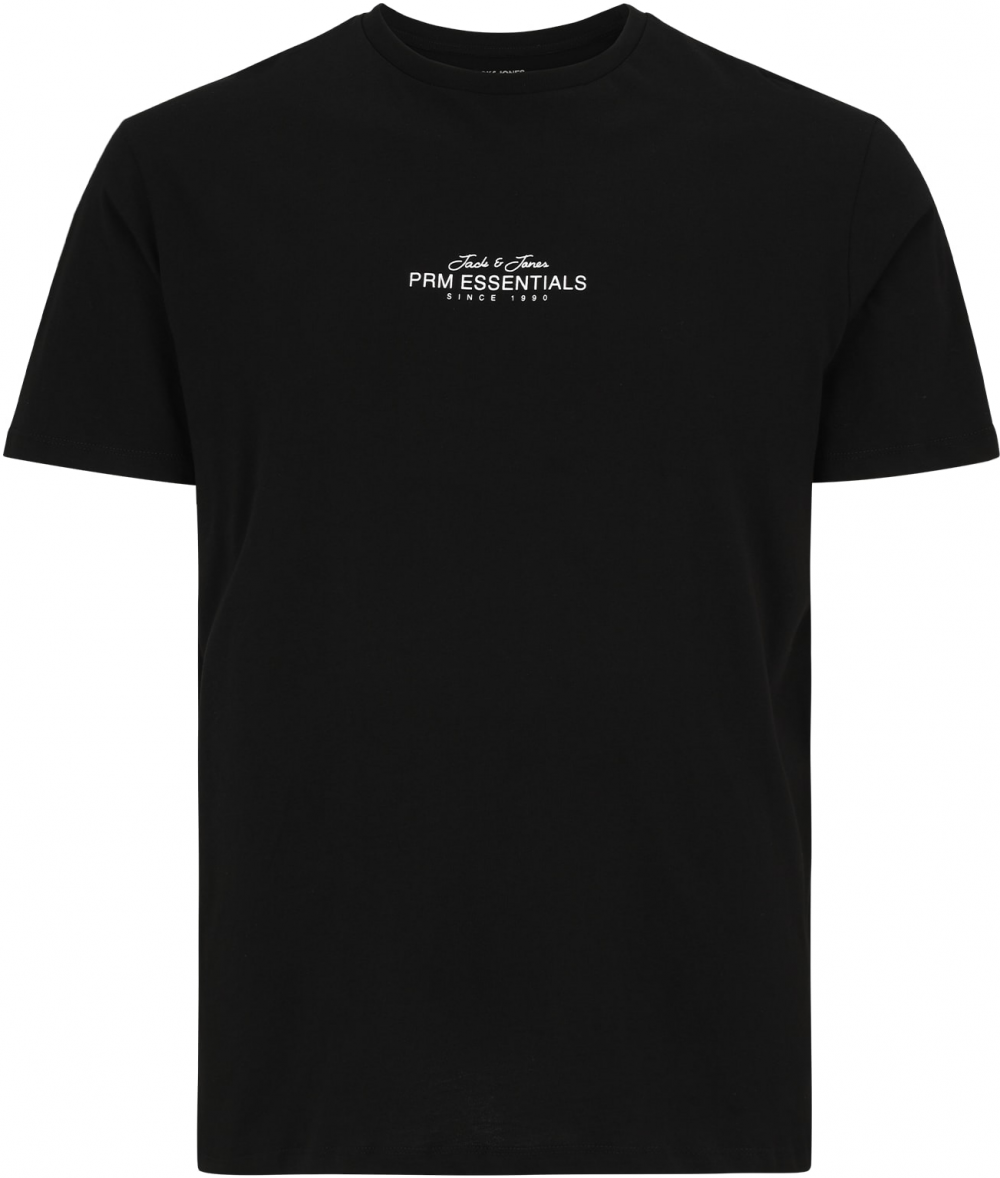 Jack & Jones Plus Tričko 'JPRBLACASPER'  čierna / biela