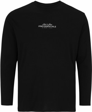 Jack & Jones Plus Tričko 'JPRBLACASPER'  čierna / biela