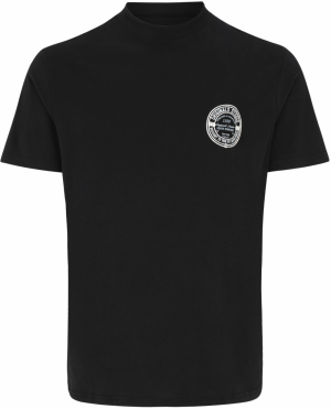 Jack & Jones Plus Tričko 'JORYORK'  čierna / biela