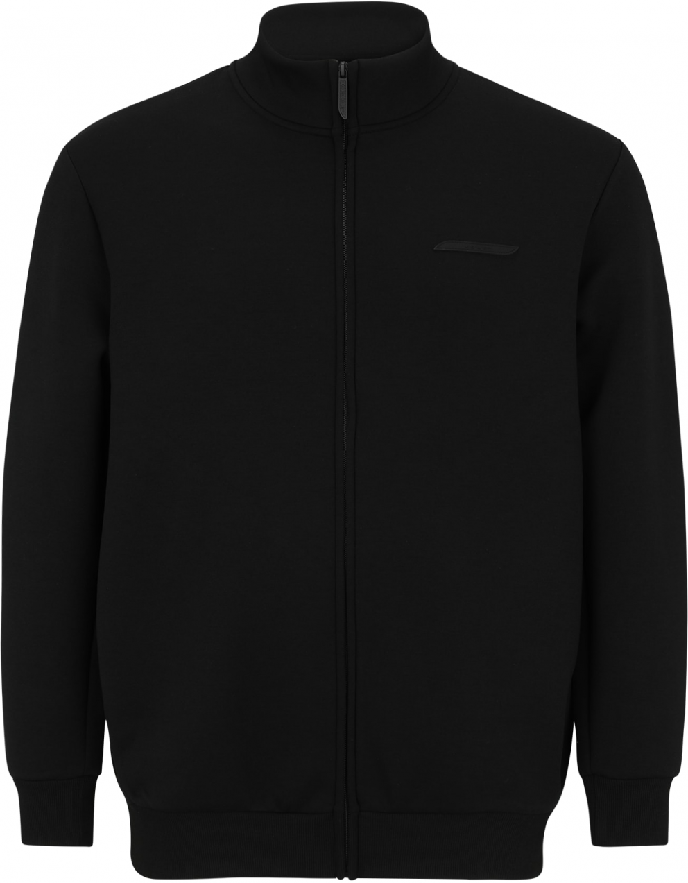 Jack & Jones Plus Mikina 'JCOFUSION'  čierna