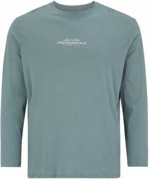 Jack & Jones Plus Tričko 'JPRBLACASPER'  modrosivá / biela