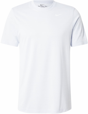 NIKE Funkčné tričko  svetlosivá / biela