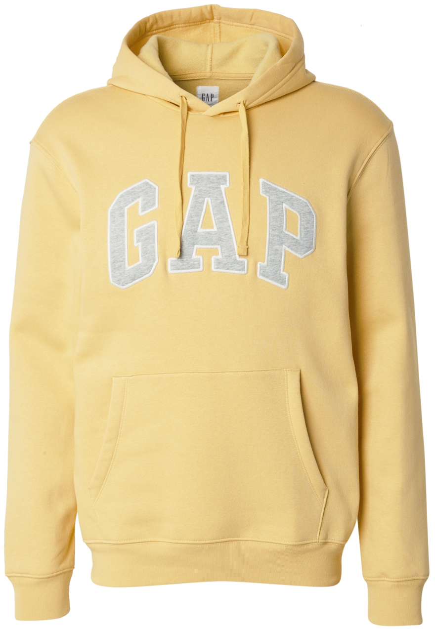 GAP Mikina 'HERITAGE'  citrónová / sivá / biela