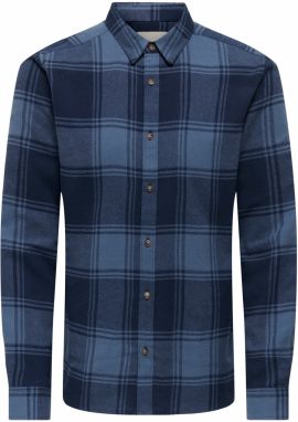 Only & Sons Košeľa 'ONSGUDMUND'  modrá / námornícka modrá