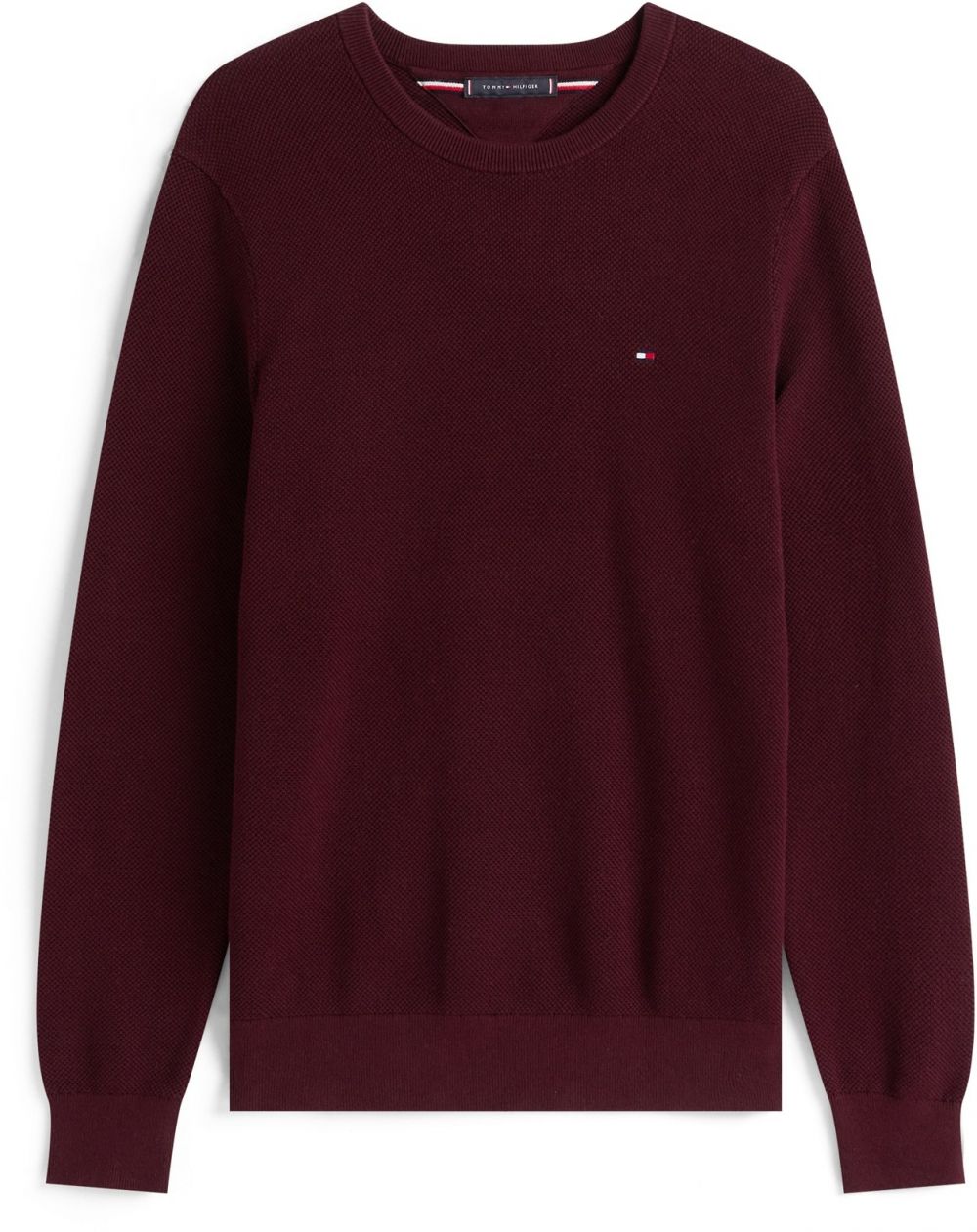 TOMMY HILFIGER Sveter 'ESSENTIAL'  vínovo červená