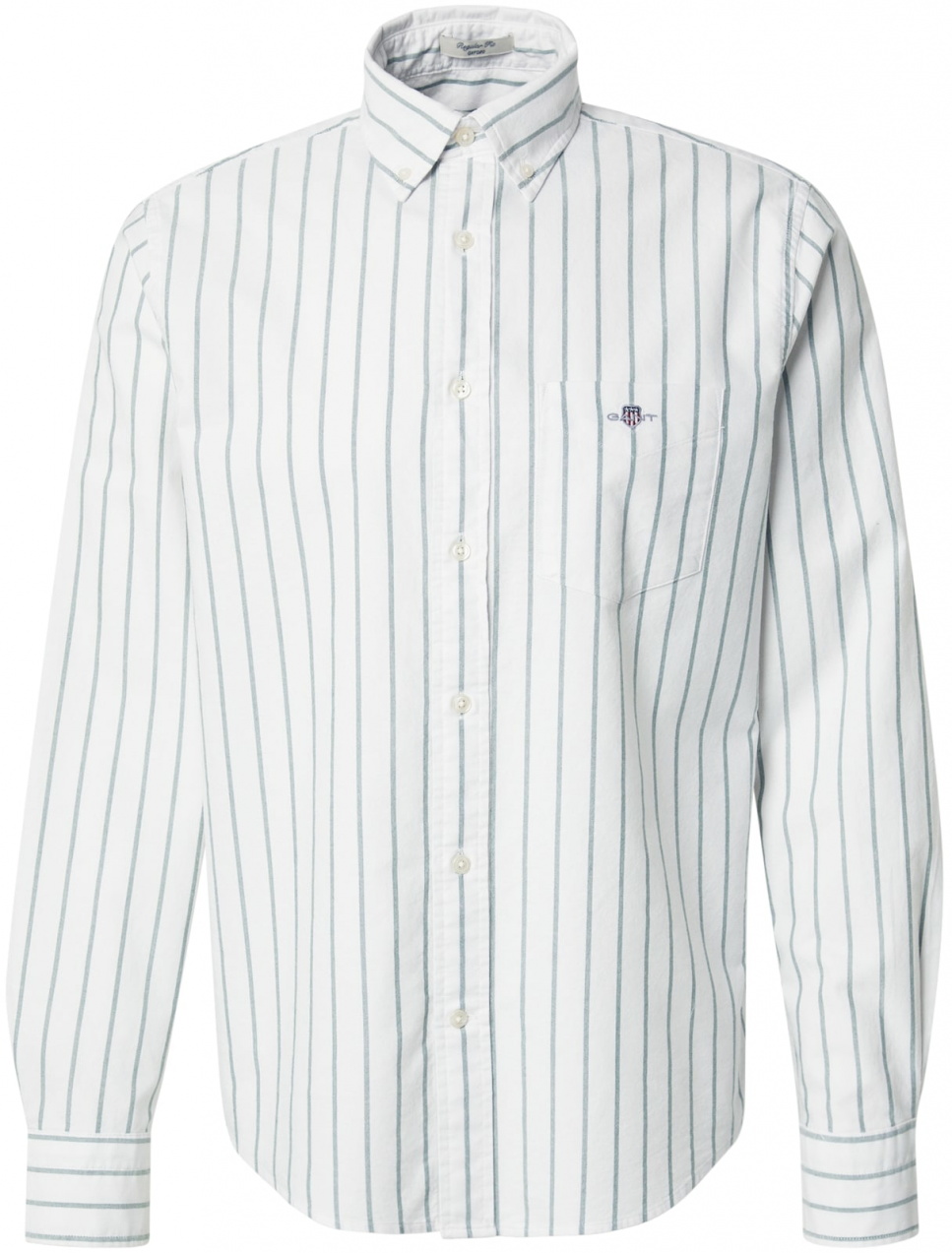 GANT Košeľa  zelená / biela