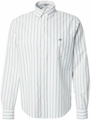 GANT Košeľa  zelená / biela