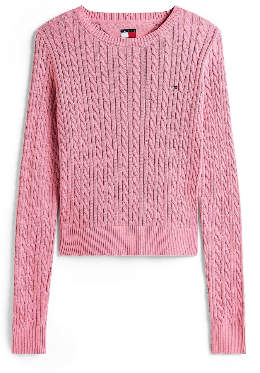 Tommy Jeans Sveter 'ESSENTIAL'  svetloružová