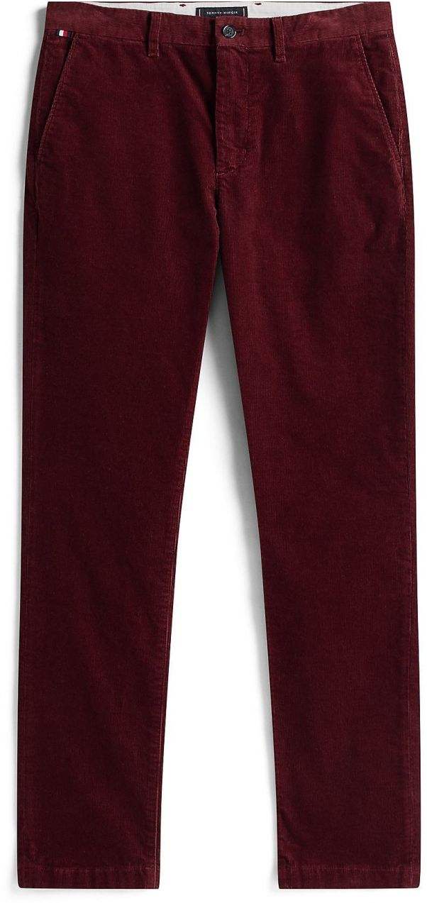 TOMMY HILFIGER Chino nohavice 'Denton'  tmavočervená