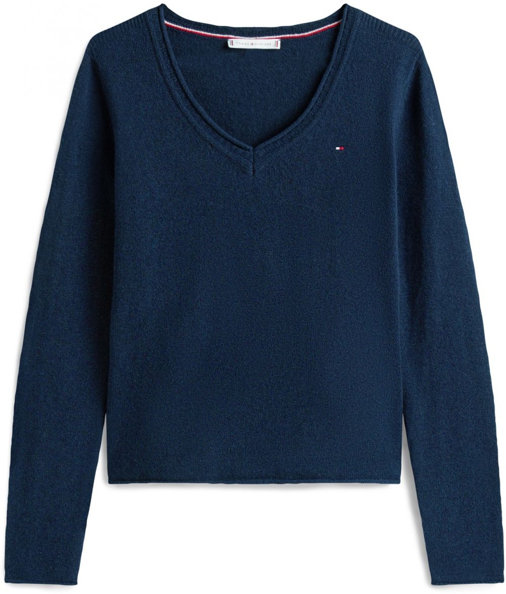 TOMMY HILFIGER Sveter  tmavomodrá