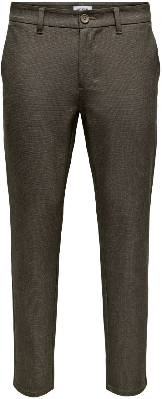 Only & Sons Chino nohavice 'ONSBRAD'  tmavohnedá