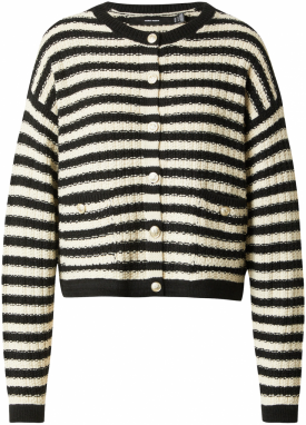 VERO MODA Kardigán 'VMHarper'  krémová / čierna