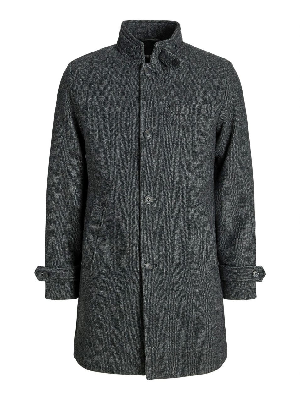 JACK & JONES Prechodný kabát 'JJEMelton'  sivá melírovaná