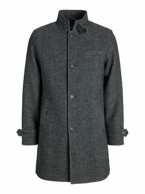 JACK & JONES Prechodný kabát 'JJEMelton'  sivá melírovaná