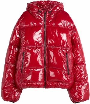 Bershka Zimná bunda  červená