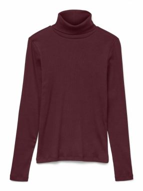 VERO MODA Tričko 'VMCHLOE'  vínovo červená