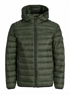 JACK & JONES Prechodná bunda 'JJEBRADLEY'  tmavozelená