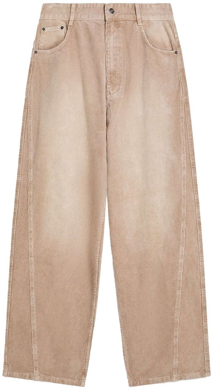 Bershka Nohavice  tmavobéžová