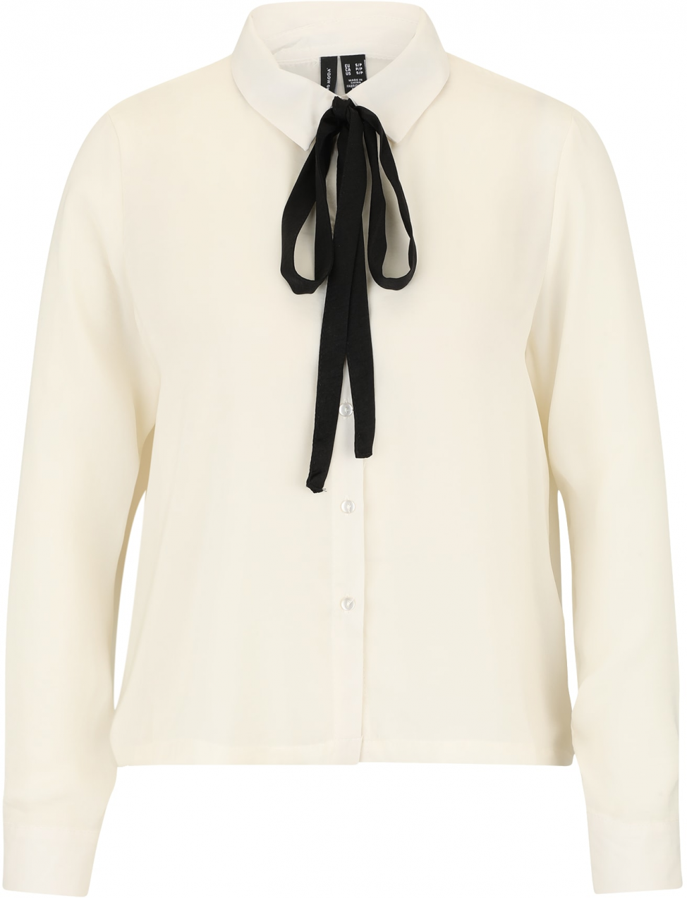 Vero Moda Petite Blúzka 'VMGRETCHEN'  čierna / prírodná biela