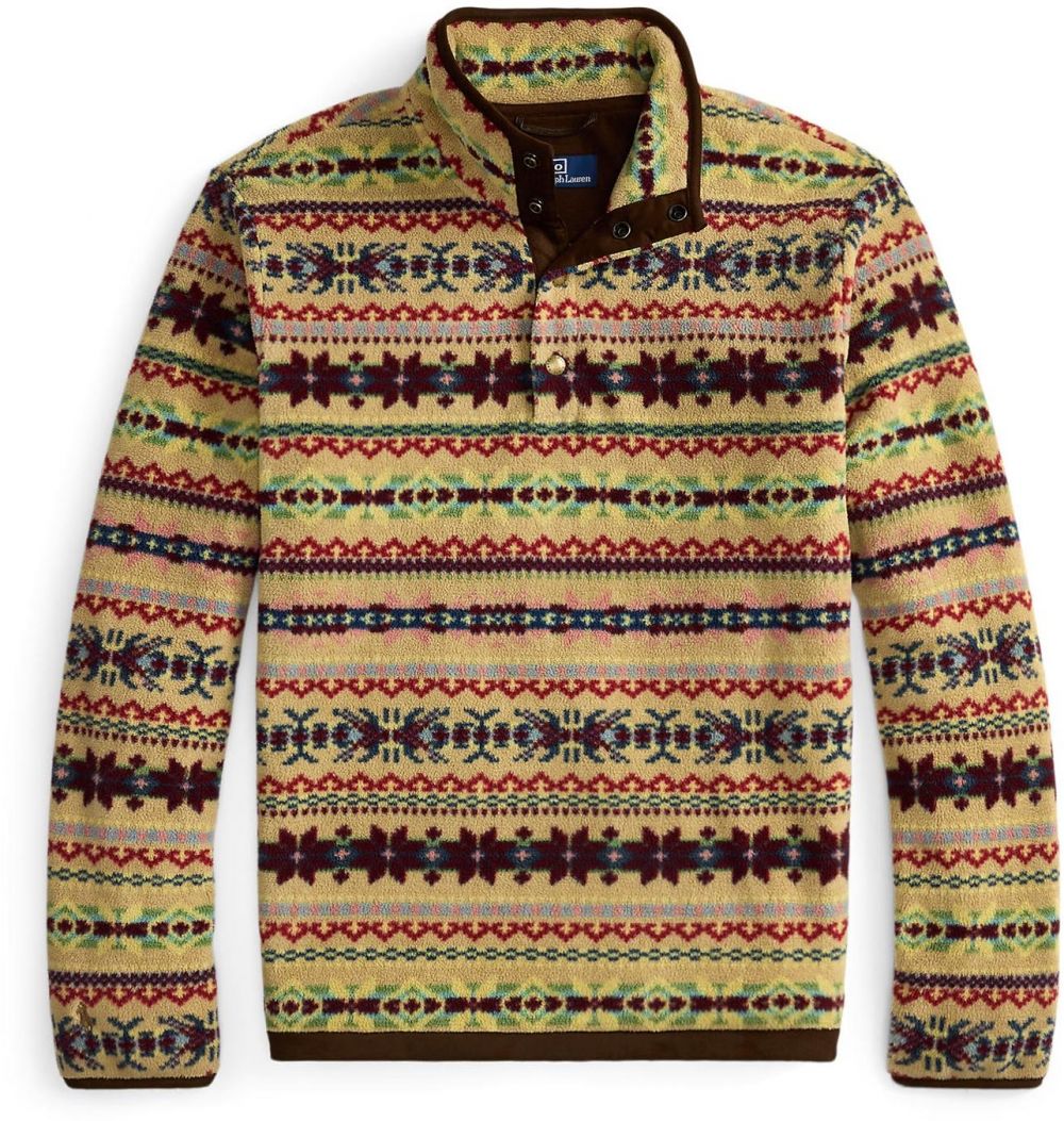 Polo Ralph Lauren Sveter  farba ťavej srsti / námornícka modrá / svetlozelená / vínovo červená