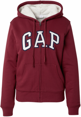 GAP Tepláková bunda 'HERITAGE'  červená / biela