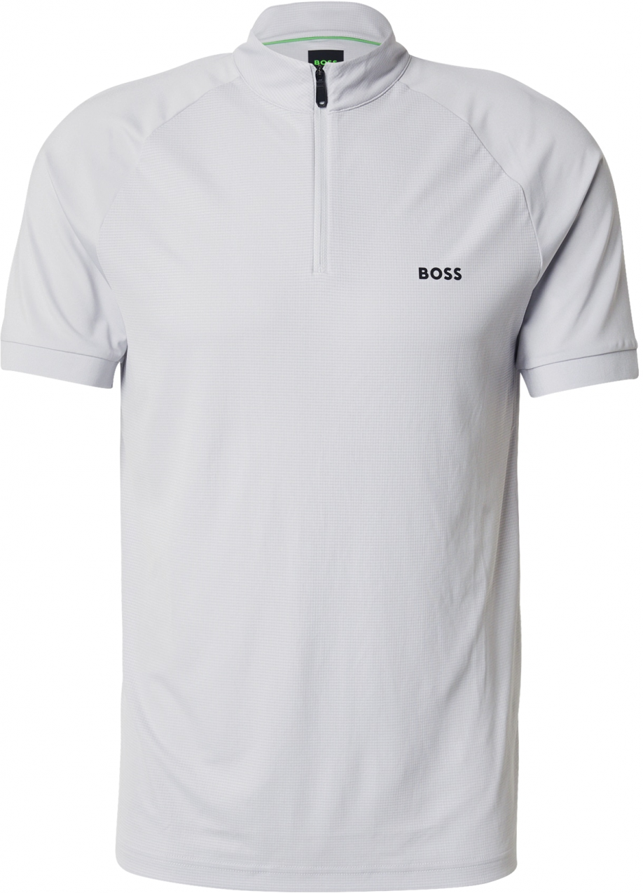 BOSS Funkčné tričko  svetlosivá / čierna