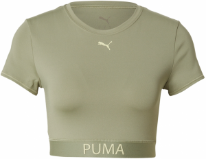 PUMA Funkčné tričko 'STRONG'  béžová / pastelovo zelená